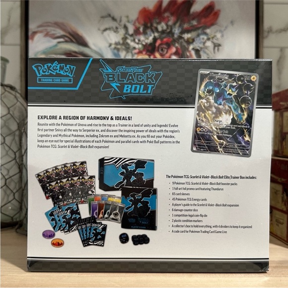 New! Pokmon TCG: Black Bolt Elite Trainer Box - SV: Black Bolt (BLK) New! Pokmon TCG: Black Bolt Elite Trainer Box - SV: Black Bolt (BLK)